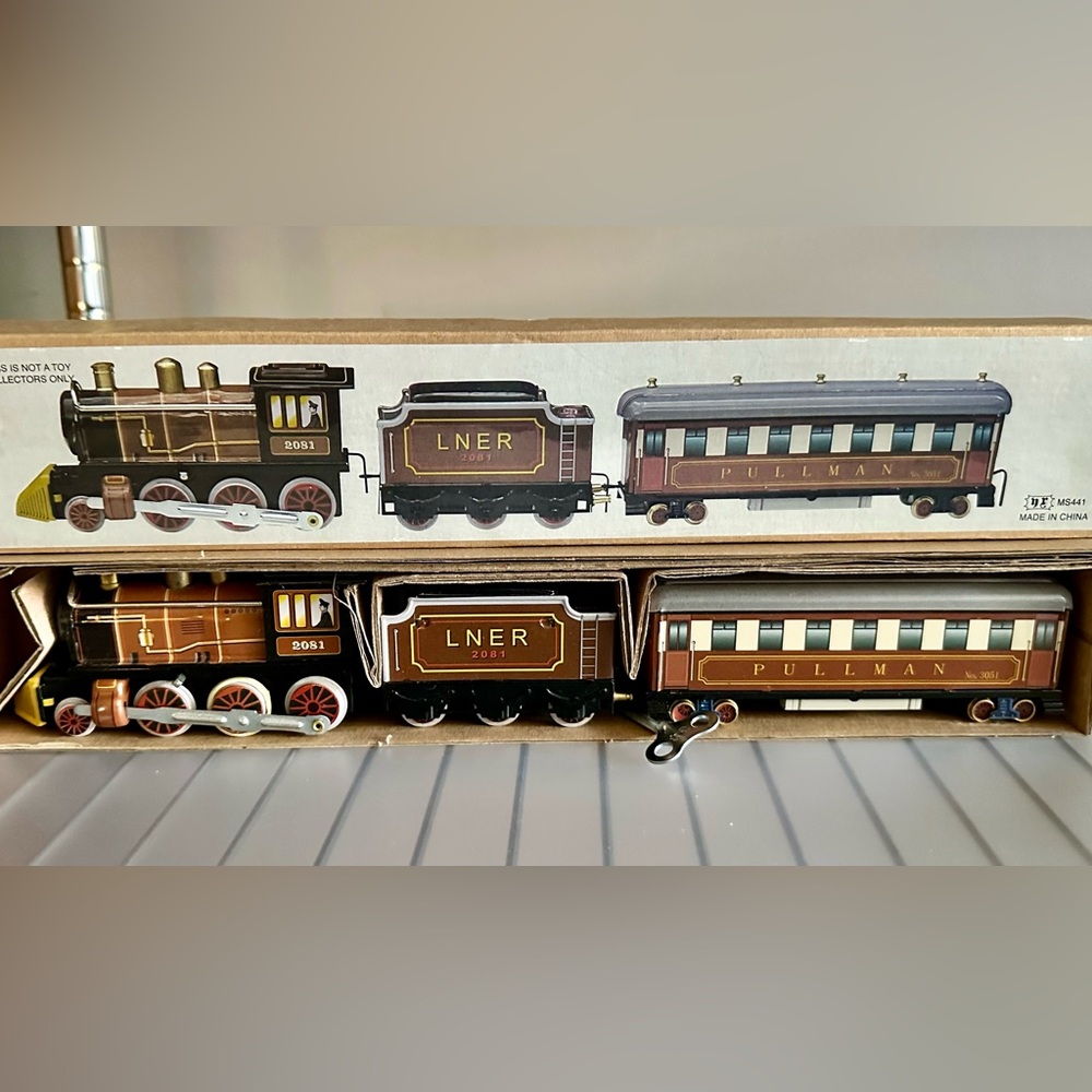 Schylling - Vintage tin toy train. Approximately 14”